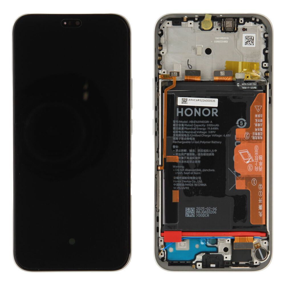 Módulo Pantalla Display incl. frame (Original) - Grey, Honor 400 Lite Original Service Pack