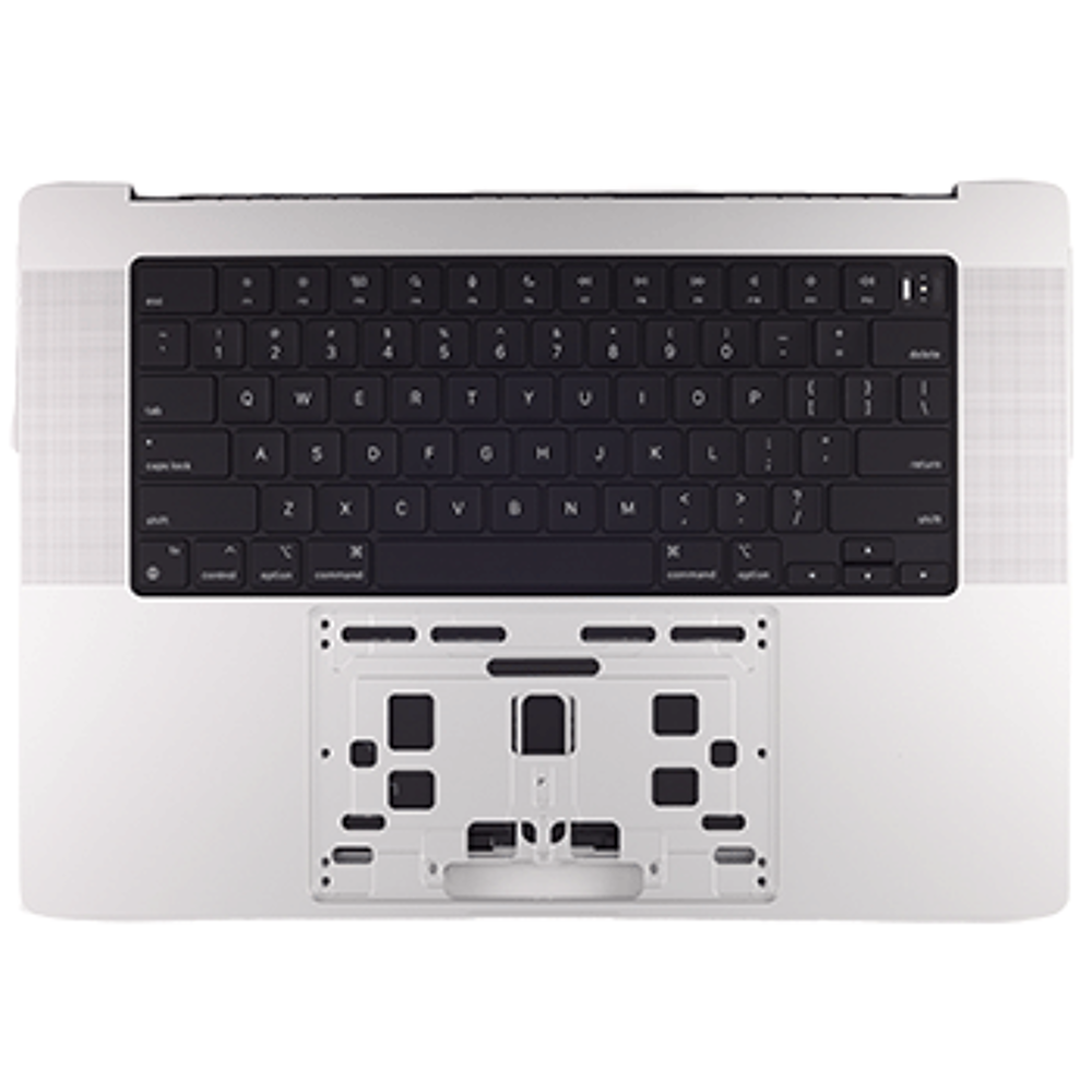 Top Case ANSI en-US incl. Battery - Silver, Apple MacBook Pro 16 (2021)