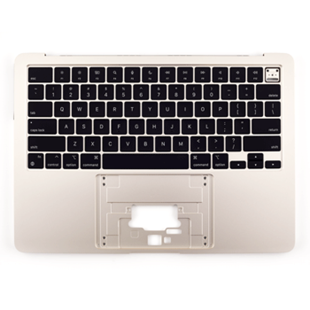 Top Case with Keyboard ANSI US (Original) - Gold, Apple MacBook Air 13 (2022)