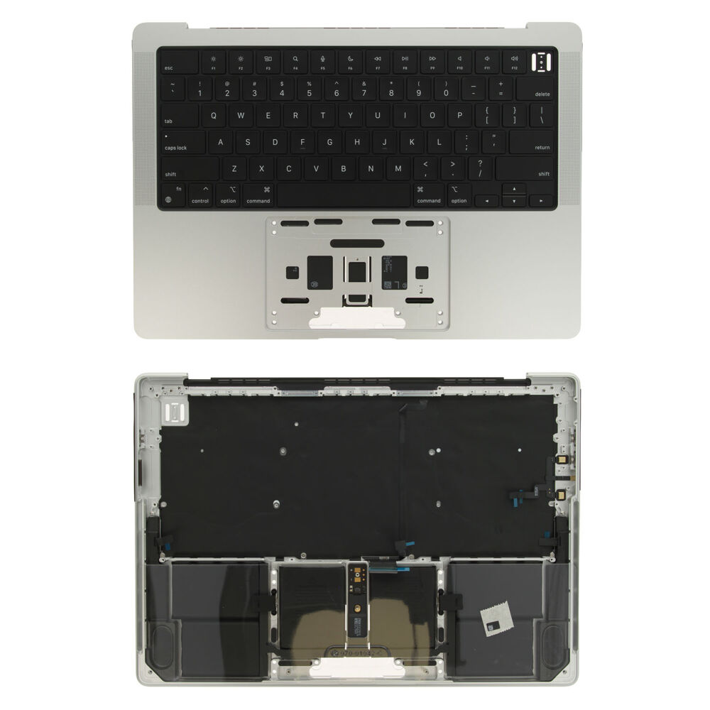 Top Case ANSI en-US incl. Battery - Silver, Apple MacBook Pro 14 (2023)