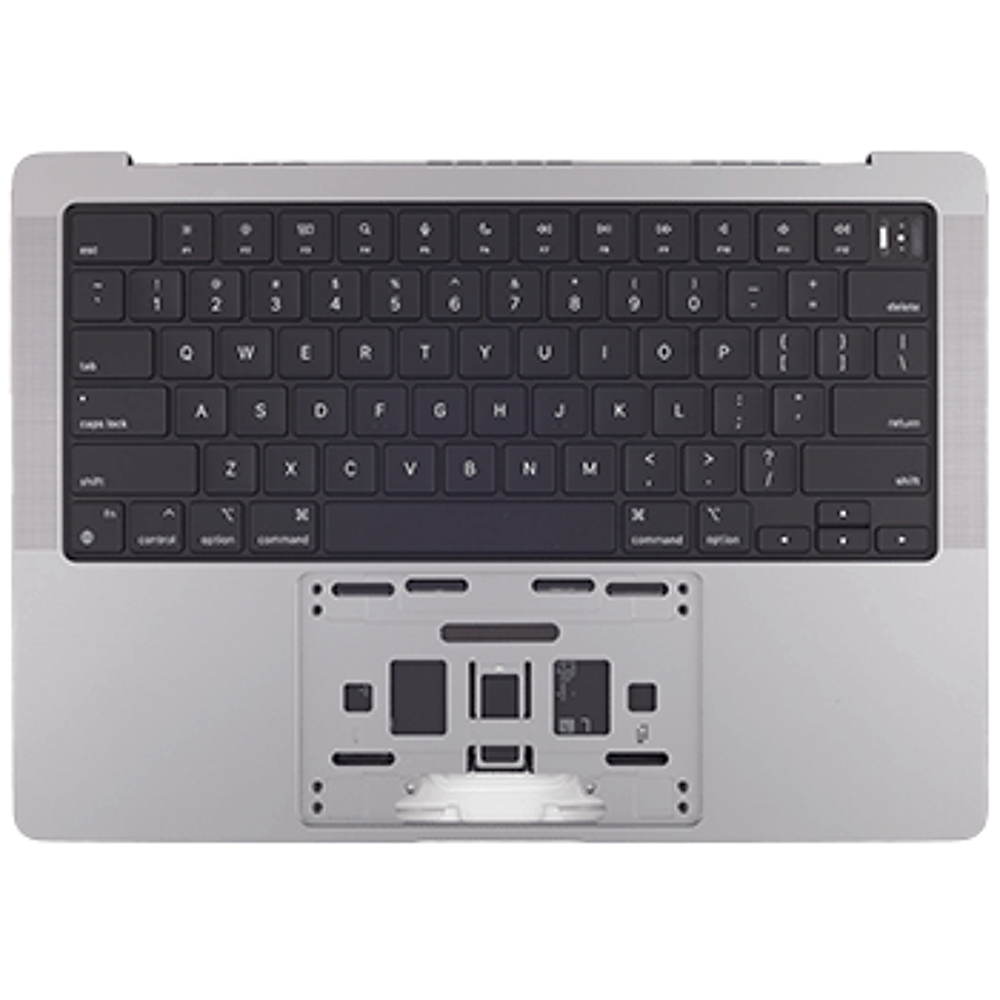 Top Case ANSI en-US incl. Battery - Space Gray, Apple MacBook Pro 14 (Nov 2023)