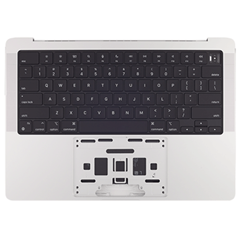 Top Case ANSI en-US incl. Battery - Silver, Apple MacBook Pro 14 (Nov 2023)