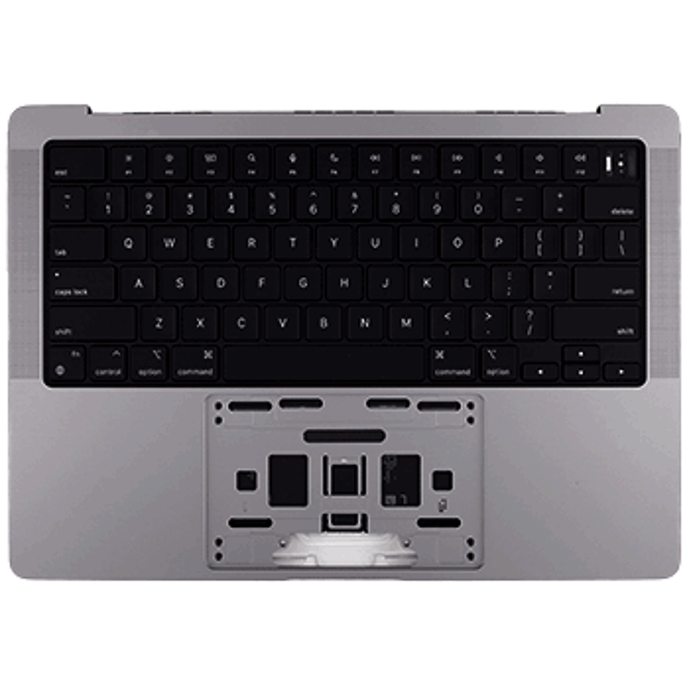 Top Case with Keyboard ANSI US incl. Battery (Original) - Black, Apple MacBook Pro 14 (2024)