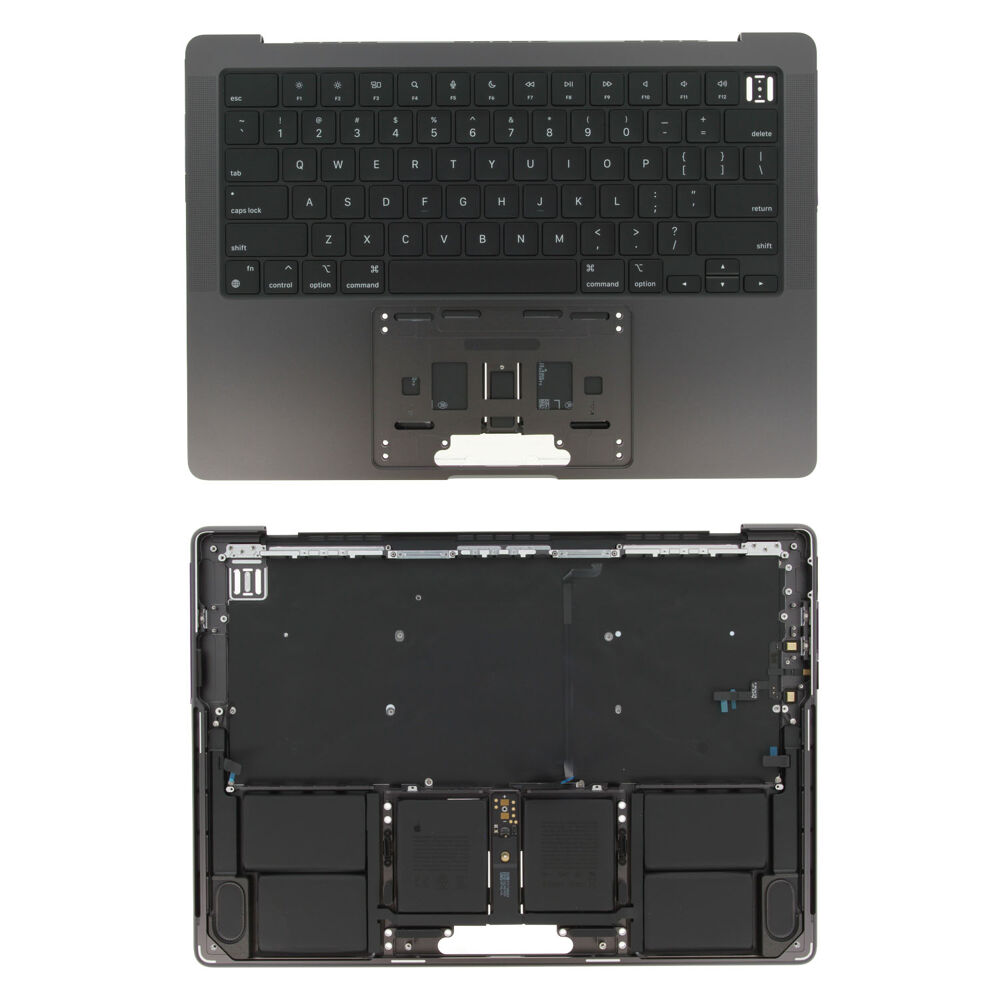 Top Case with Keyboard ANSI US incl. Battery (Original) - Black, Apple MacBook Pro 14 (M4 Pro) (2024)