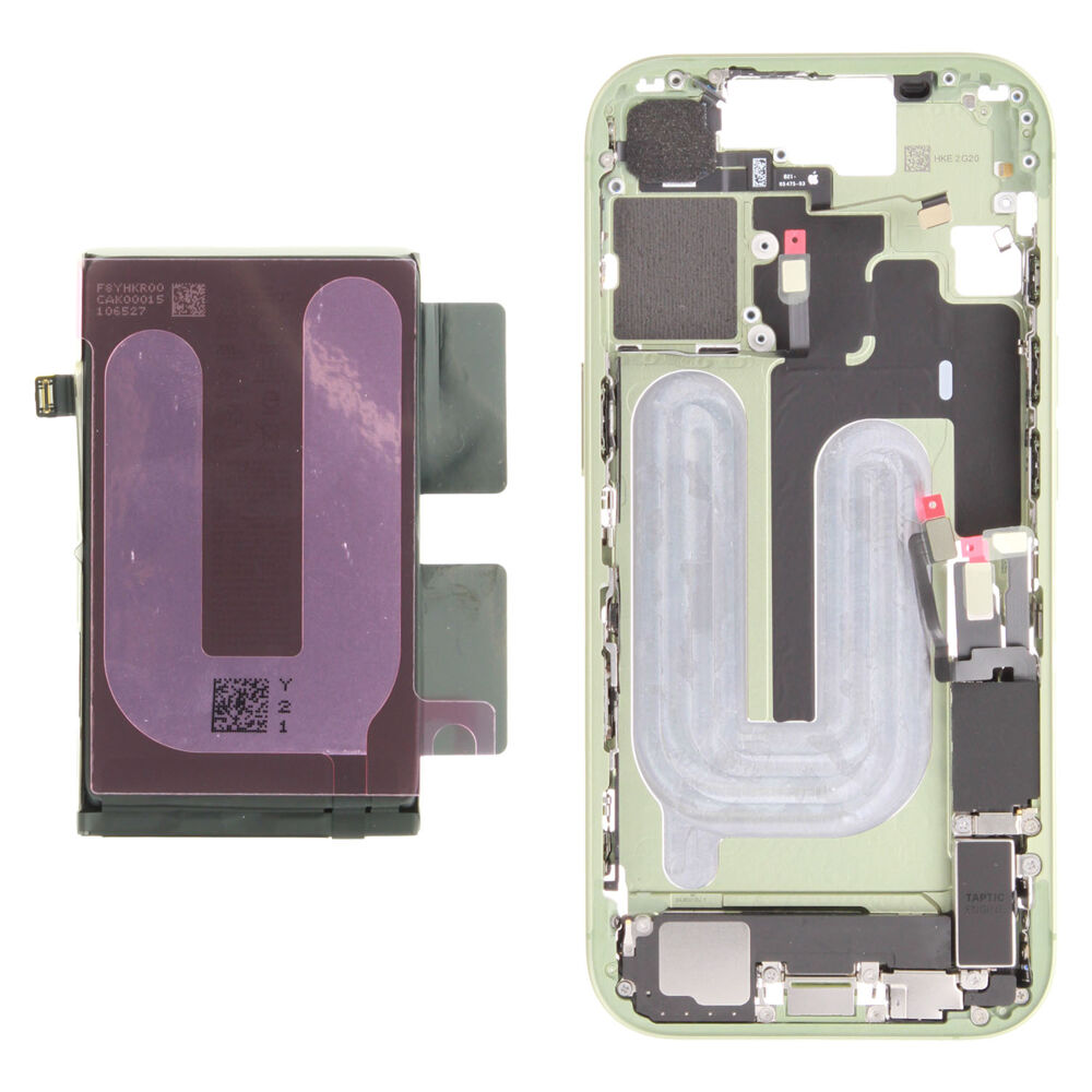 Middle Frame incl. battery (Original) - Light Green, Apple iPhone 17
