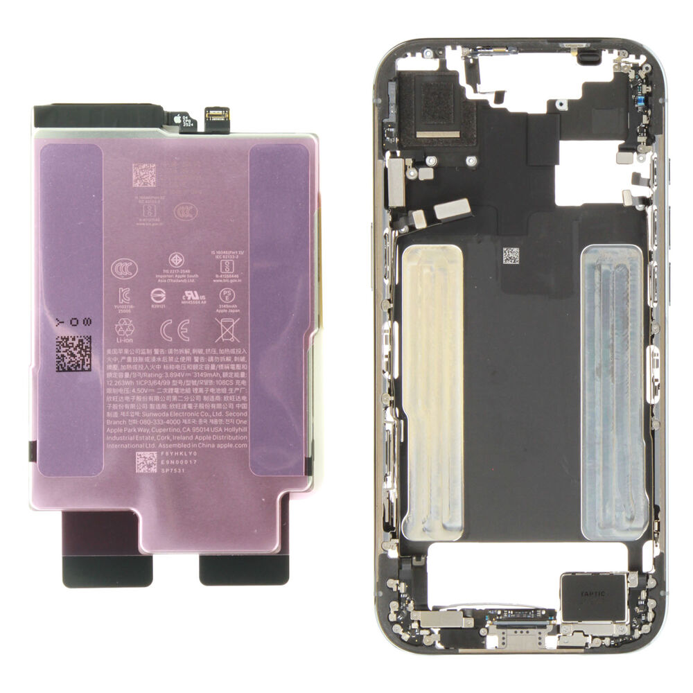 Middle Frame incl. battery (Original) - Light Blue, Apple iPhone Air