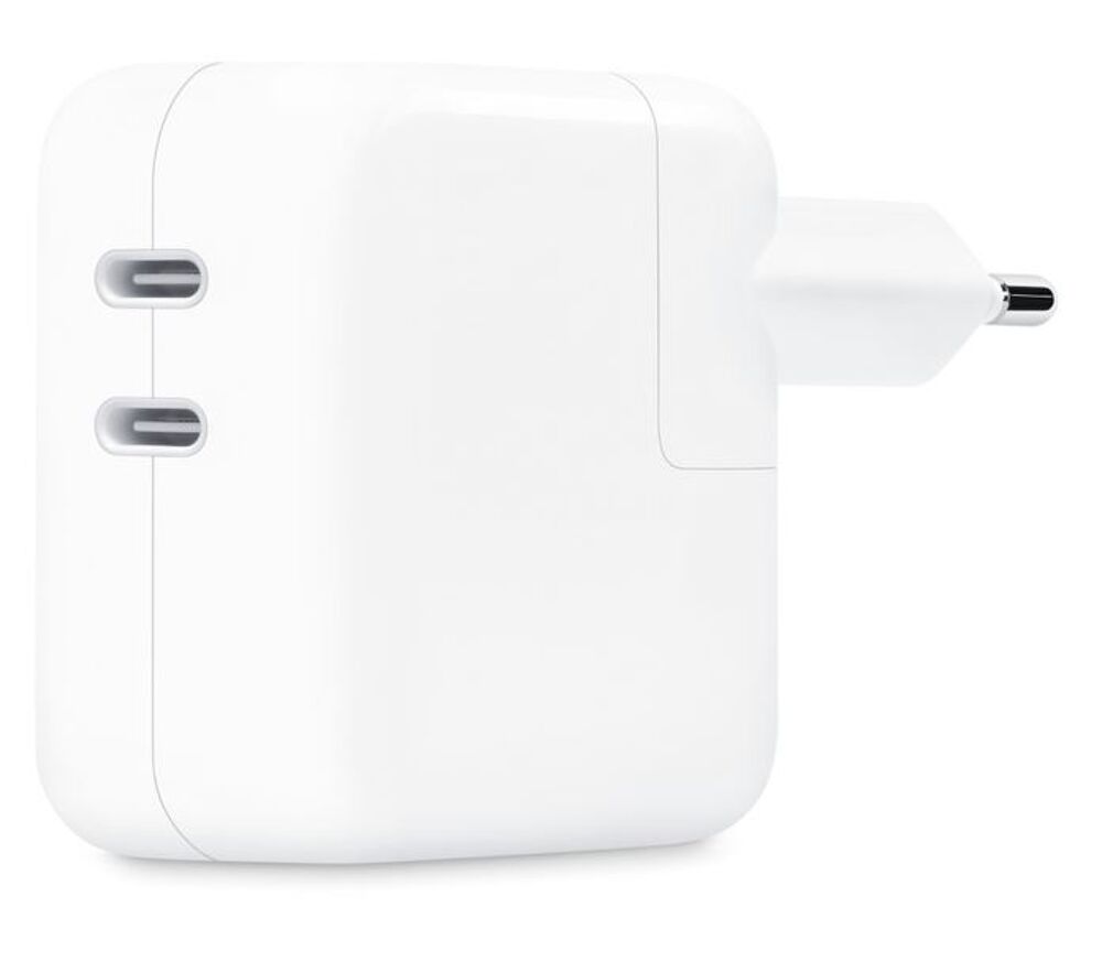 35W Dual USB-C Power Adapter, White (retail packaging)