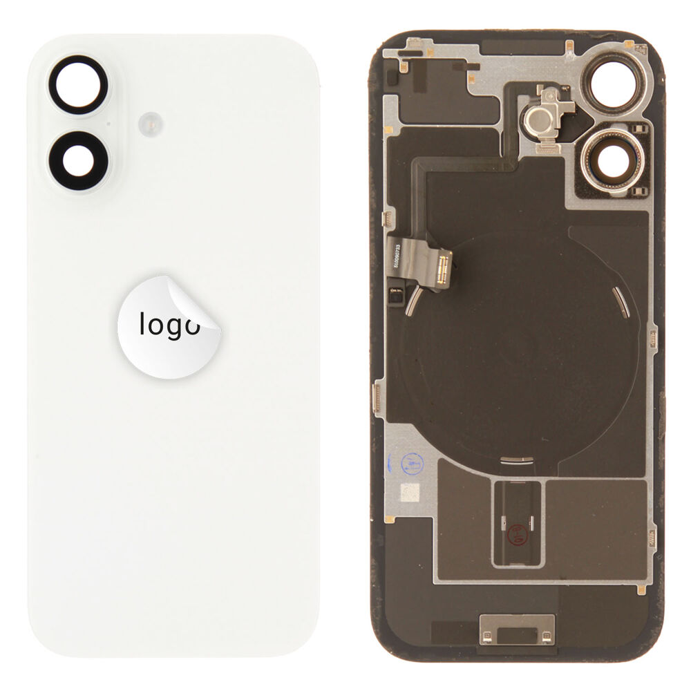 Back Glass (Pulled B) - White, For iPhone 17