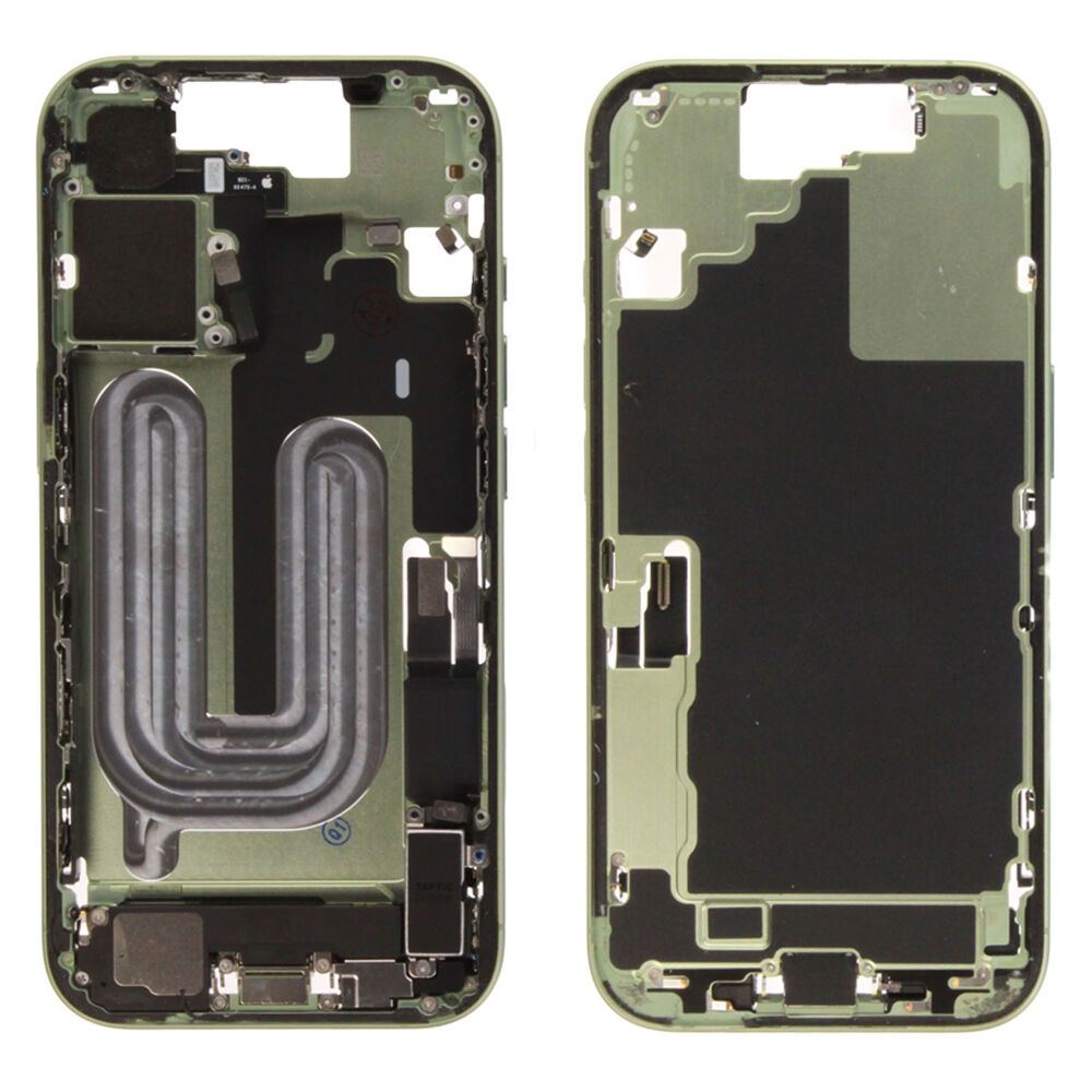Middle Frame (Pulled B) incl. small parts - Green, For iPhone 17