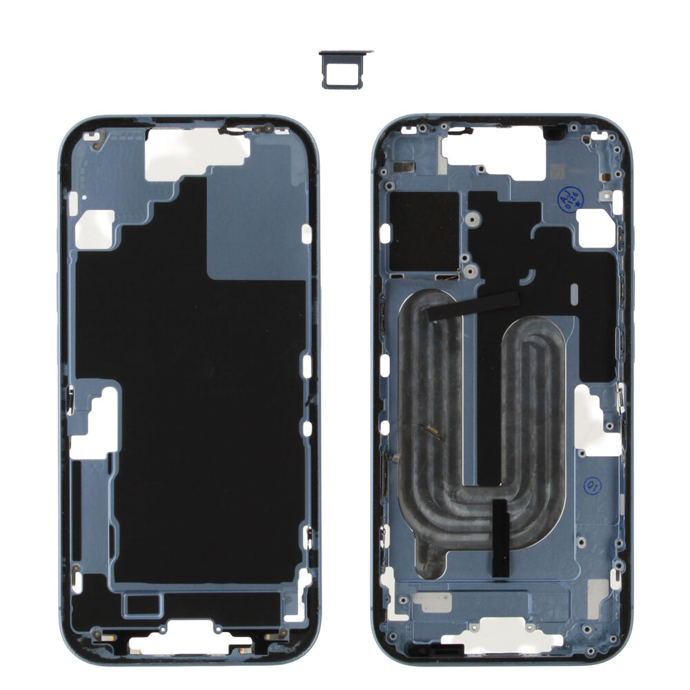 Middle frame (Pulled) - Blue, For iPhone 17