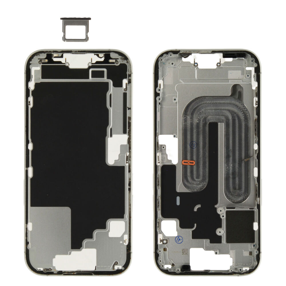 Middle frame (Pulled) - White, For iPhone 17