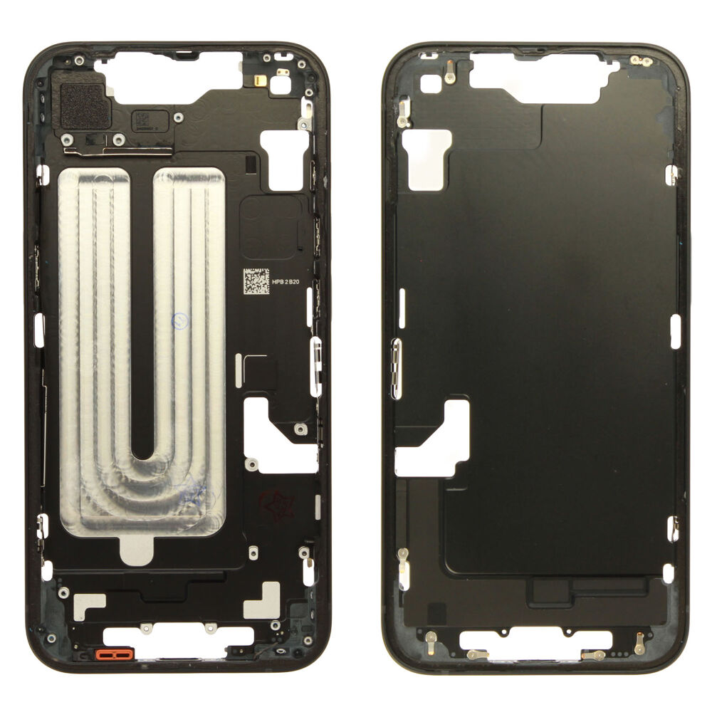 Middle frame (Pulled) - Black, For iPhone 17e