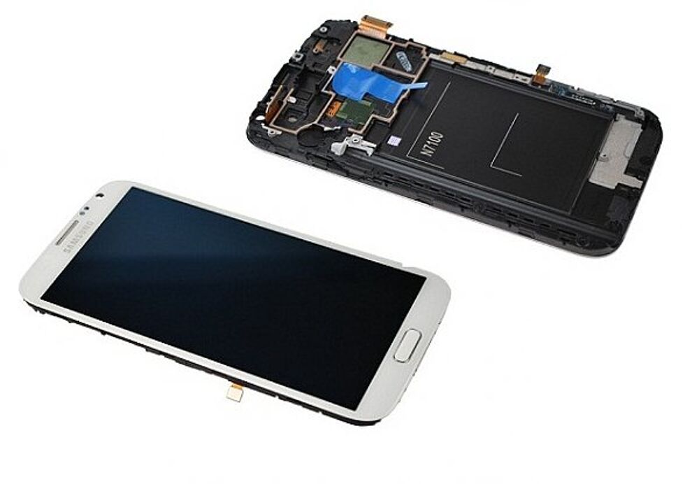 Módulo Pantalla Display excl. adhesive (Original) - White, Samsung Galaxy Note 2; GT-N7100 Original Service Pack GH97-14112A