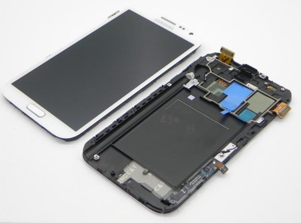 Módulo Pantalla Display excl. adhesive (Original) - White, Samsung Galaxy Note 2; GT-N7105 Original Service Pack GH97-14114A