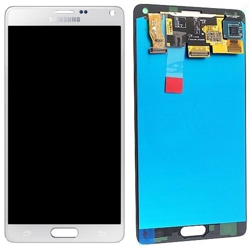Módulo Pantalla Display incl. adhesive (Original) - White, Samsung Galaxy Note 4; SM-N910 Original Service Pack GH97-16565A