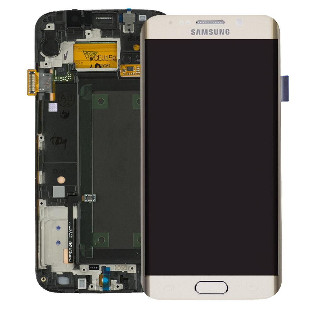 Módulo Pantalla Display incl. adhesive (Original) - White, Samsung Galaxy S6 Edge; SM-G925 Original Service Pack GH97-17162B