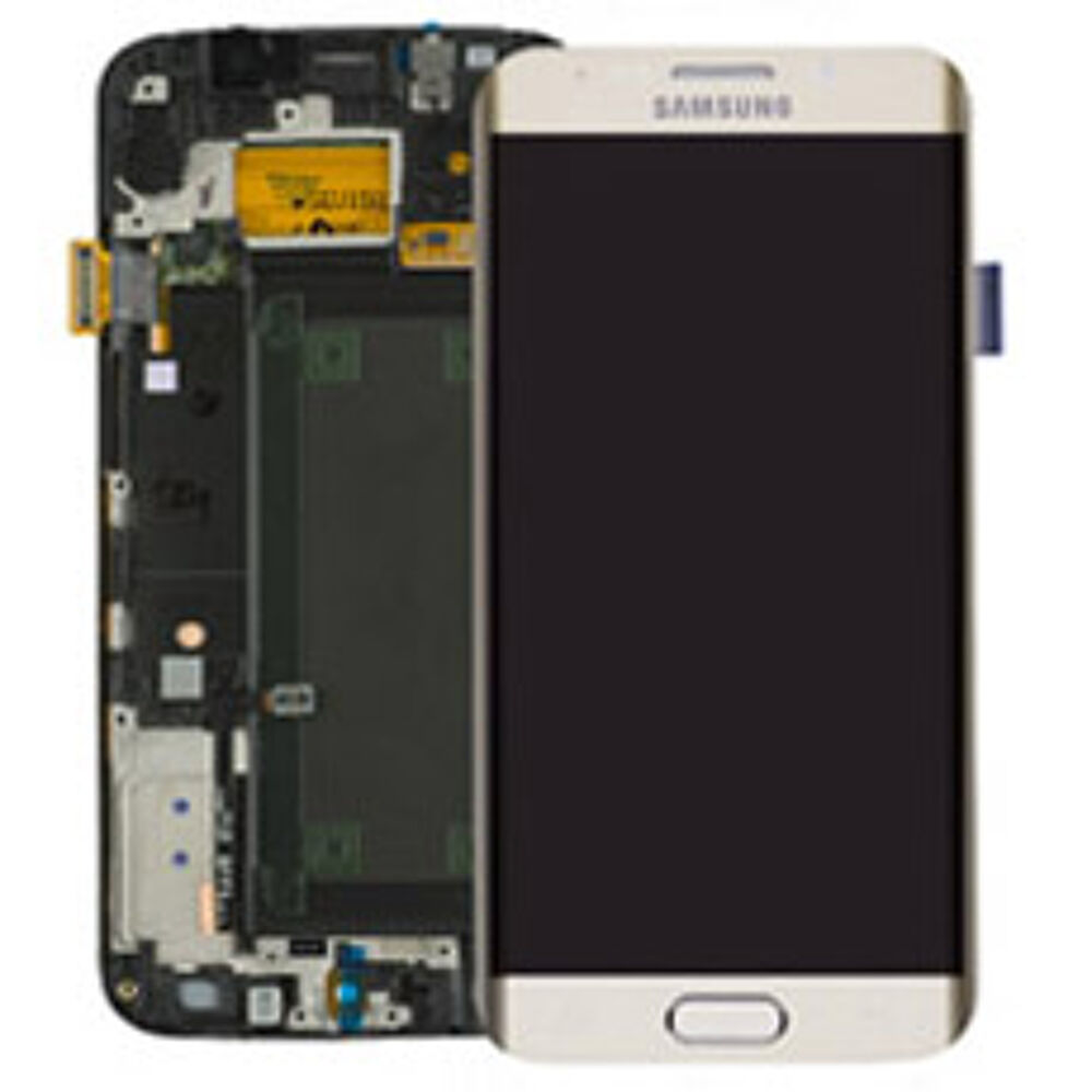 Módulo Pantalla Display incl. adhesive (Original) - Gold, Samsung Galaxy S6 Edge; SM-G925 Original Service Pack GH97-17162C