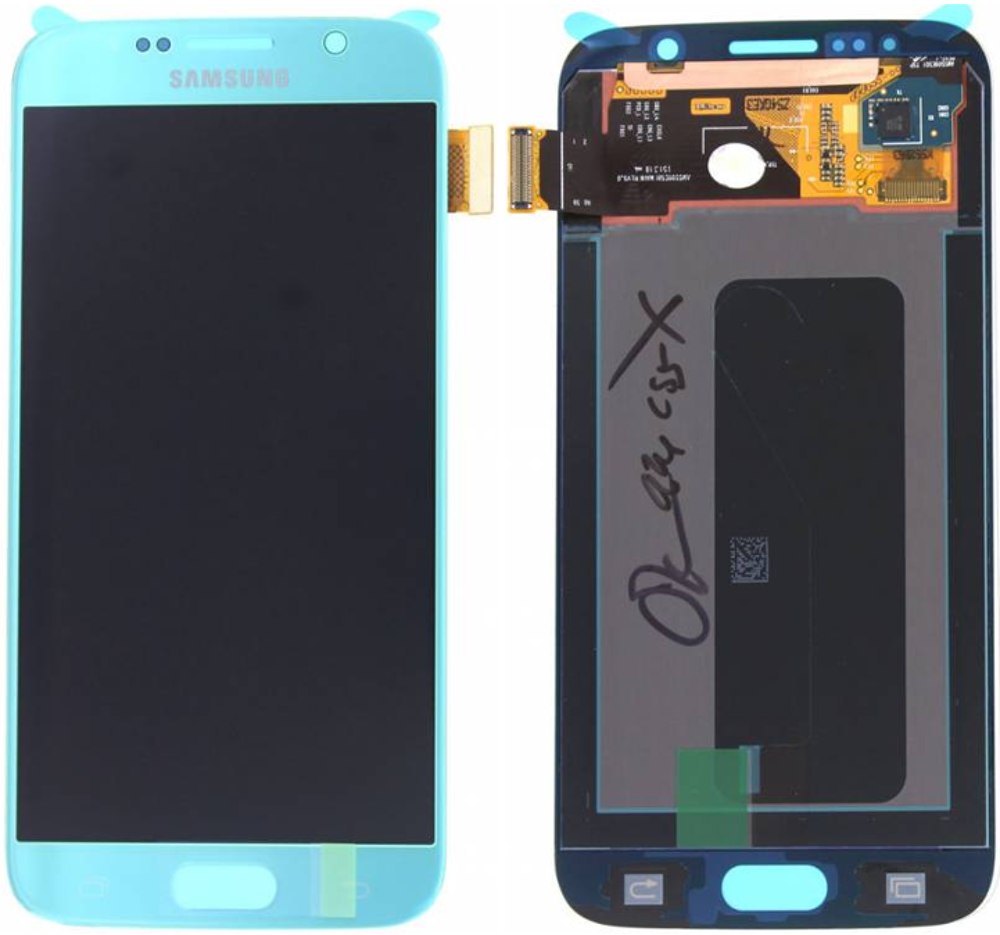 Módulo Pantalla Display incl. adhesive (Original) - Blue, Samsung Galaxy S6; SM-G920 Original Service Pack GH97-17260D