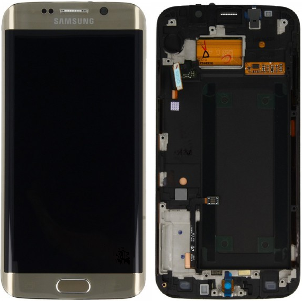 Módulo Pantalla Display incl. adhesive (Original) - Gold, Samsung Galaxy S6 Edge Plus; SM-G928 Original Service Pack GH97-17819A