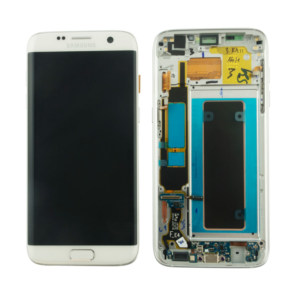 Módulo Pantalla Display excl. adhesive (Original) - White, Samsung Galaxy S7 Edge; SM-G935 Original Service Pack GH97-18533D