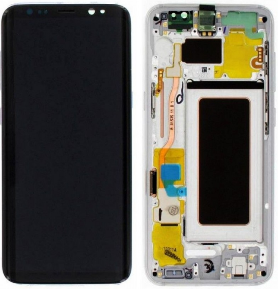Módulo Pantalla Display excl. adhesive (Original) - Silver, Samsung Galaxy S8; SM-G950 Original Service Pack GH97-20457B