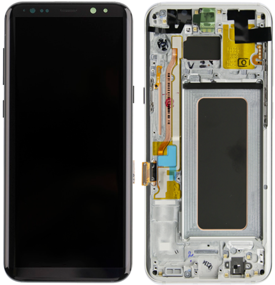Módulo Pantalla Display excl. adhesive (Original) - Silver, Samsung Galaxy S8 Plus; SM-G955 Original Service Pack GH97-20470B