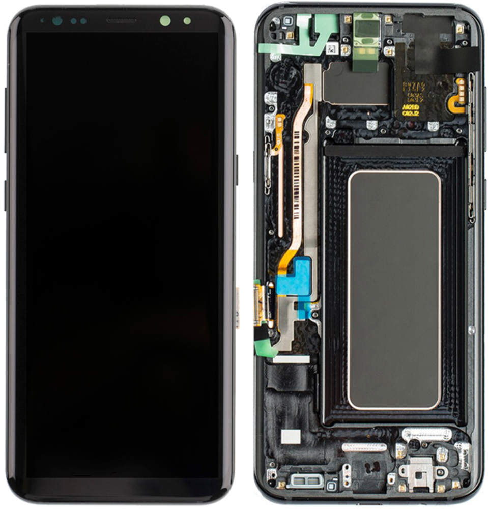 Módulo Pantalla Display excl. adhesive (Original) - Black, Samsung Galaxy S8 Plus; SM-G955 Original Service Pack GH97-20470A