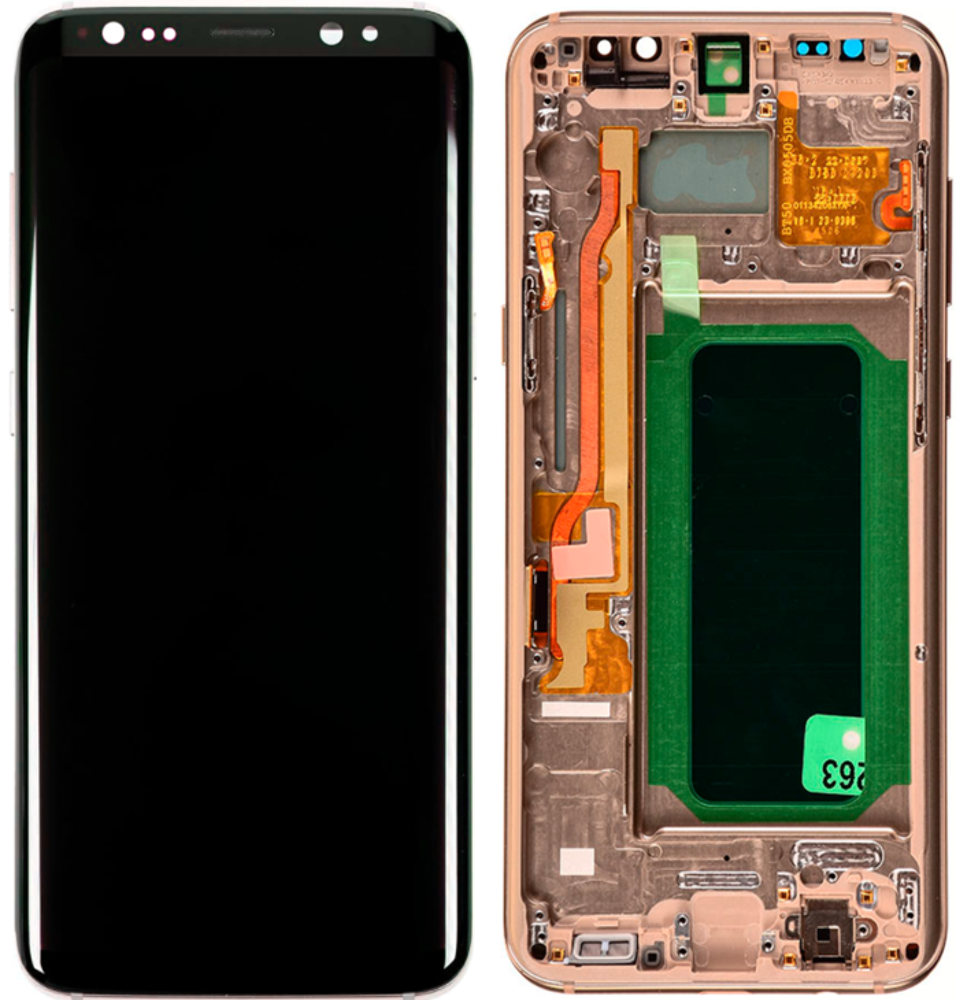 Módulo Pantalla Display excl. adhesive (Original) - Gold, Samsung Galaxy S8; SM-G950 Original Service Pack GH97-20457F