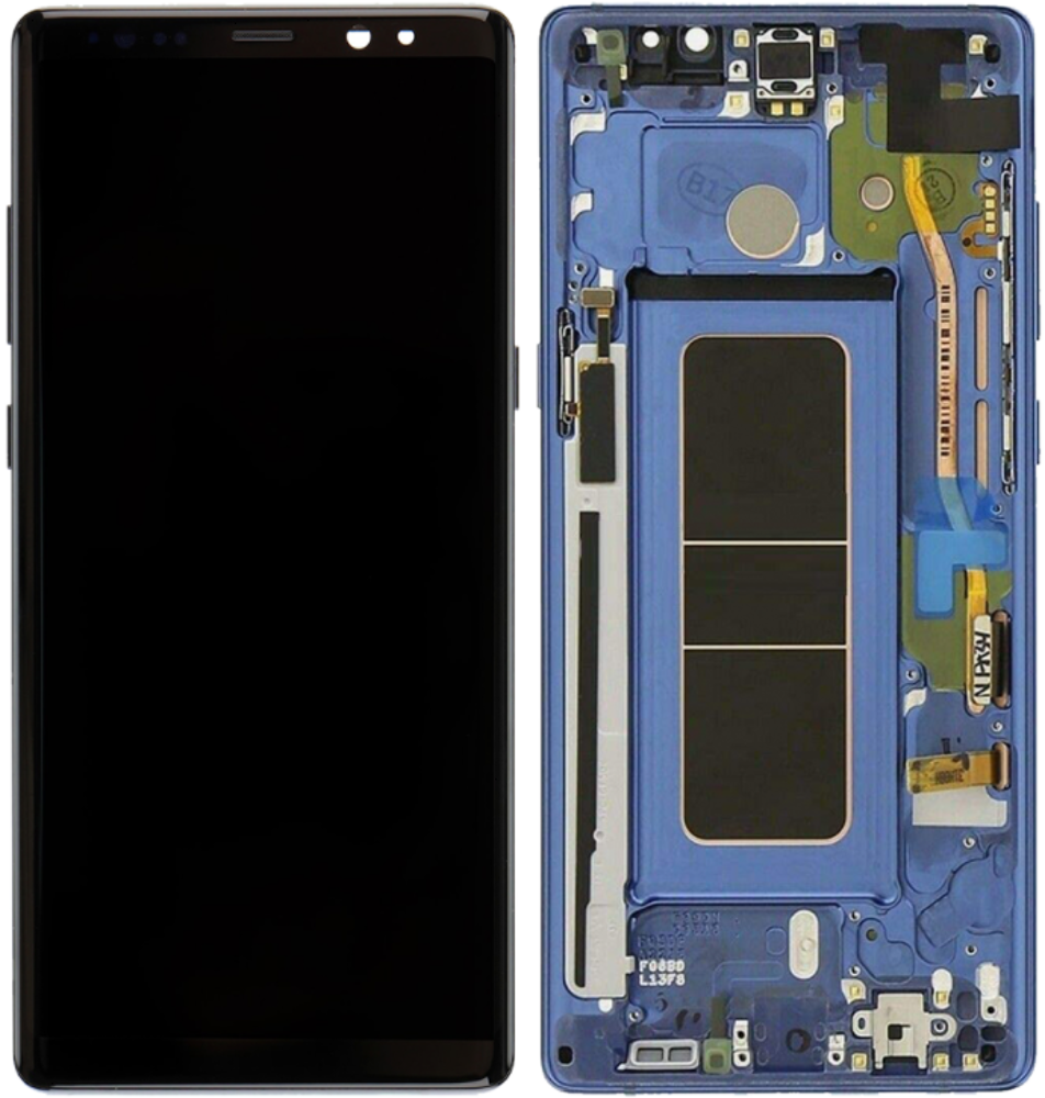 Módulo Pantalla Display incl. adhesive (Original) - Blue, Samsung Galaxy Note 8; SM-N950 Original Service Pack GH97-21065B