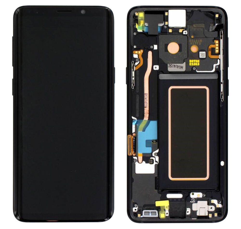 Módulo Pantalla Display excl. adhesive (Original) - Black, Samsung Galaxy S9; SM-G960F Original Service Pack GH97-21696A