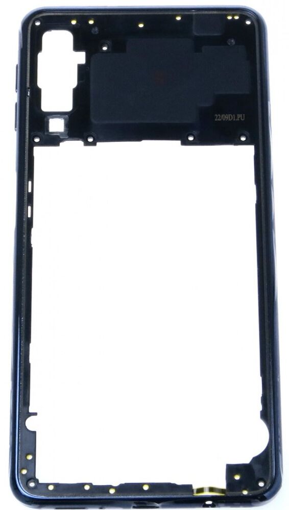 Middle frame (Original) - Black, Samsung Galaxy A7 2018; SM-A750FN