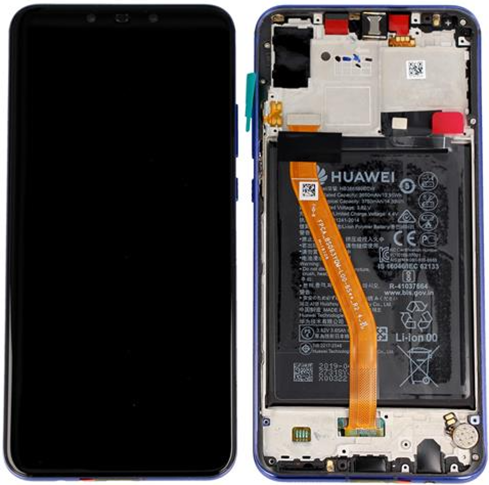 Módulo Pantalla Display incl. battery (Original) - Purple, Huawei Nova 3 Original Service Pack