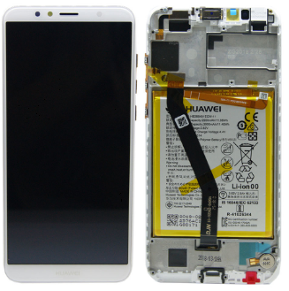Módulo Pantalla Display incl. battery (Original) - White, Huawei Y6 (2018) Original Service Pack