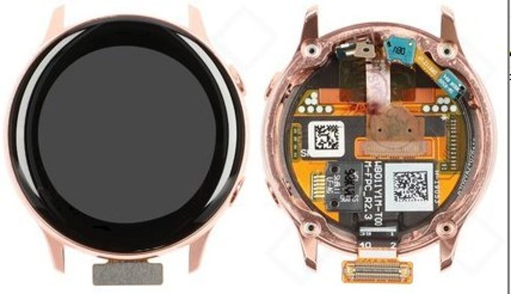 Módulo Pantalla Display (Original) - Gold, Samsung Galaxy Watch Active; SM-R500 Original Service Pack GH82-18797D