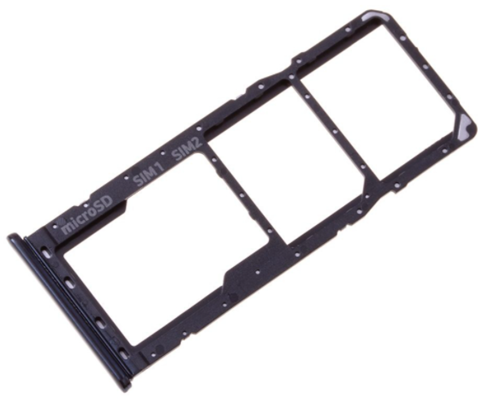 SIM tray (Original) - Black, Samsung Galaxy A50; SM-A505