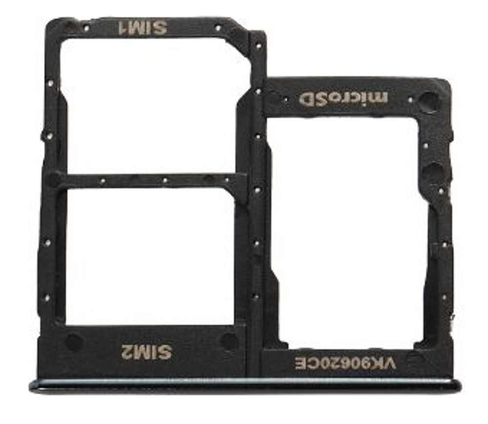 SIM tray (Original) - Black, Samsung Galaxy A40; SM-A405
