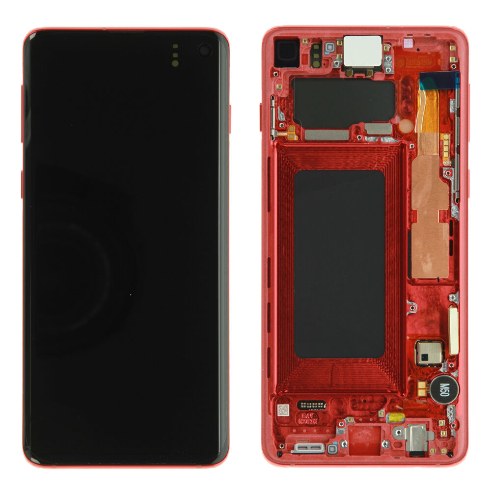 Módulo Pantalla Display (Original) - Red, Samsung Galaxy S10; SM-G973F Original Service Pack GH82-18835H