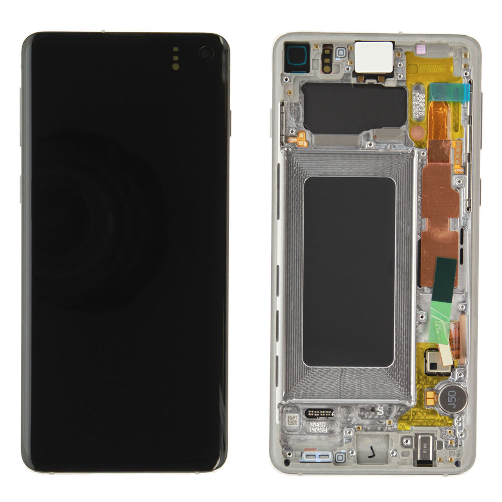 Módulo Pantalla Display (Original) - Silver, Samsung Samsung Galaxy S10; SM-G973 Original Service Pack GH82-18835G
