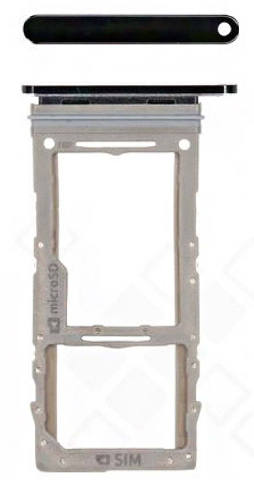 SIM tray (Original) - Black, Samsung Galaxy Note10 Plus; SM-N975
