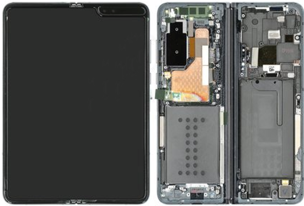 Módulo Pantalla Display inner (Original) - Cosmos Black, Samsung Galaxy Z Fold (5G); SM-F906 Original Service Pack GH82-21195B