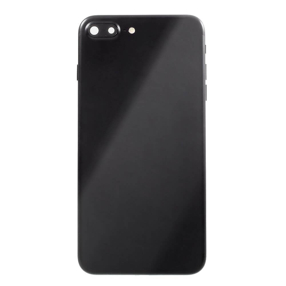 Rear Cover (excl. Logo) - Glossy Black, For iPhone 7 Plus