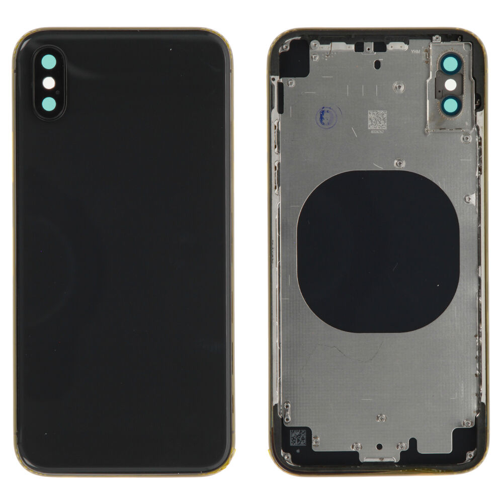 Rear Cover (excl. Logo) - Space Grey, For iPhone X