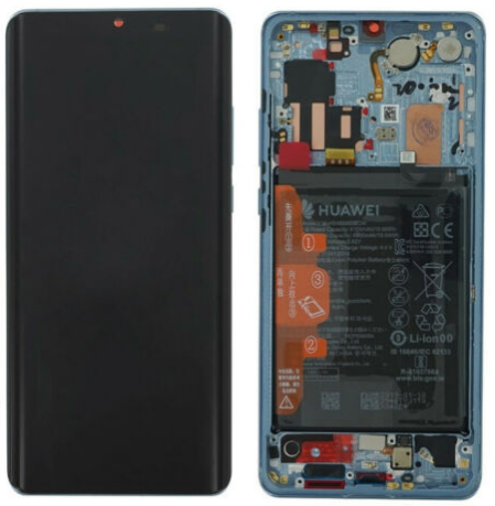 Módulo Pantalla Display incl. battery (Original) - Mystic Blue, Huawei P30 Pro Original Service Pack