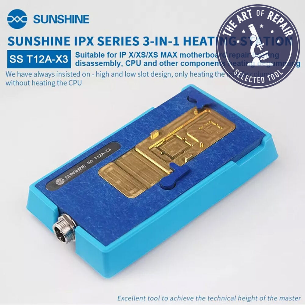 SS T12a mainboard preheater for iPhone X/XS/XS MAX (T12A-X3 Groove) - Main Unit (T3-18805) needed