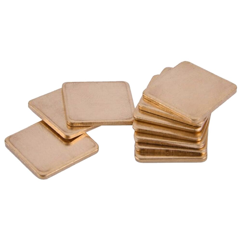 Copper slice radiator for phone repair chip cooling (10 pcs/set) - 1.5x1.5cm Thickness:2mm