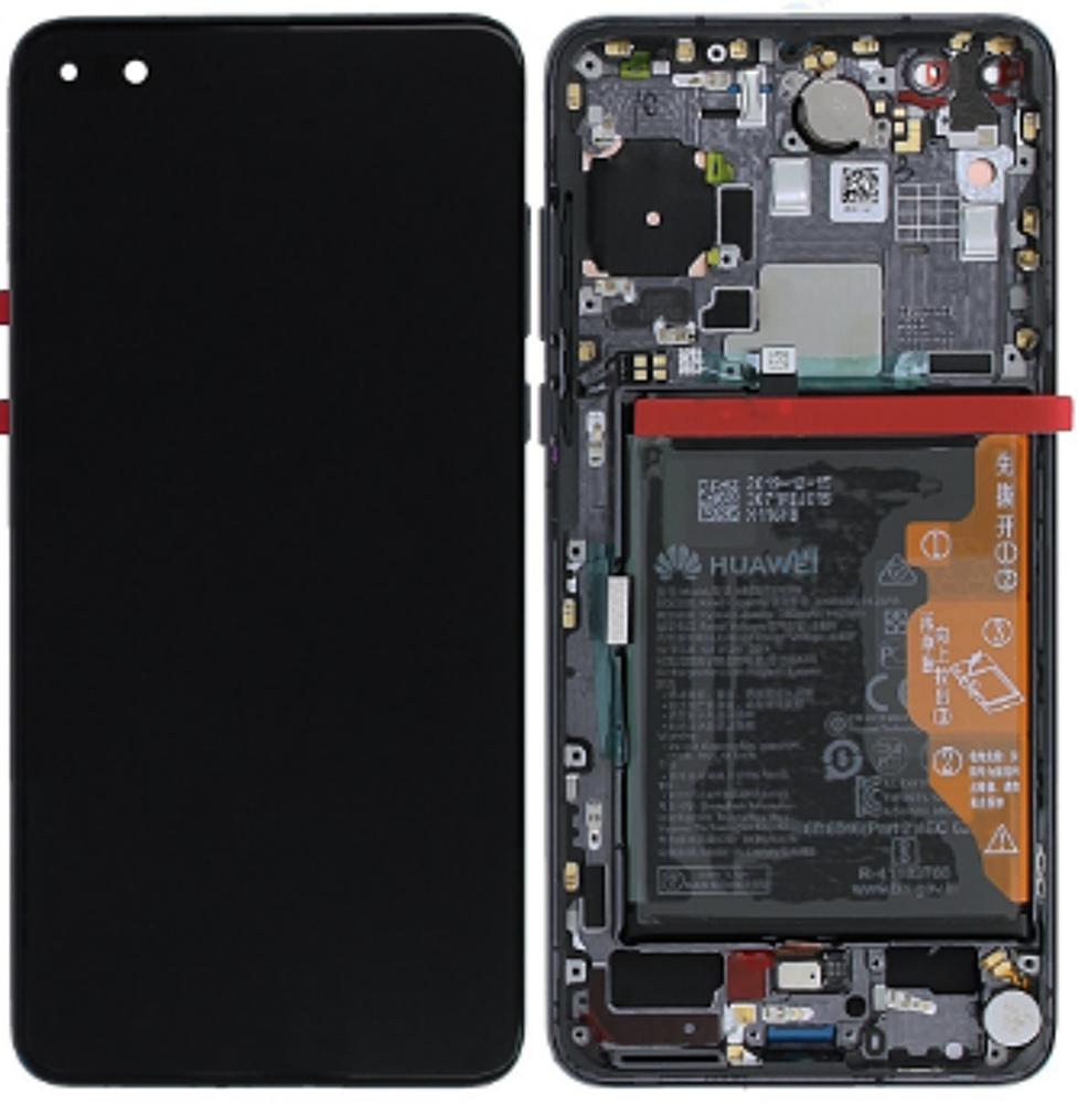 Módulo Pantalla Display incl. battery (Original) - Black, Huawei P40 Original Service Pack