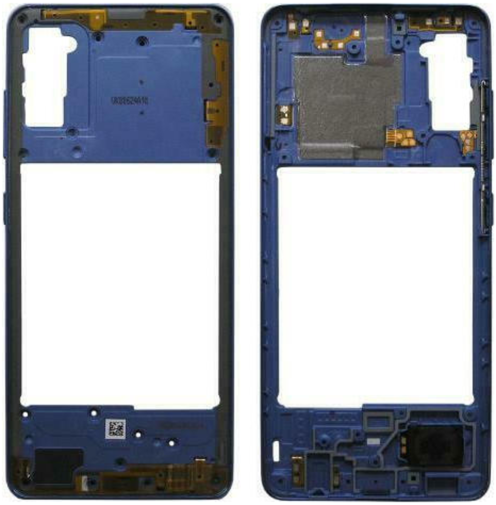 Middle frame (Original) - Blue, Samsung Galaxy A41; SM-A415F