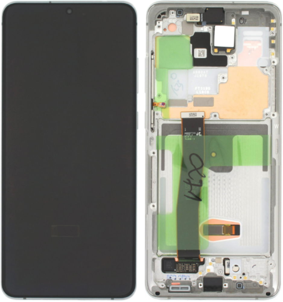 Módulo Pantalla Display incl. cam (Original) - Cloud White, Samsung Galaxy S20 Ultra; SM-G988B Original Service Pack GH82-22327C
