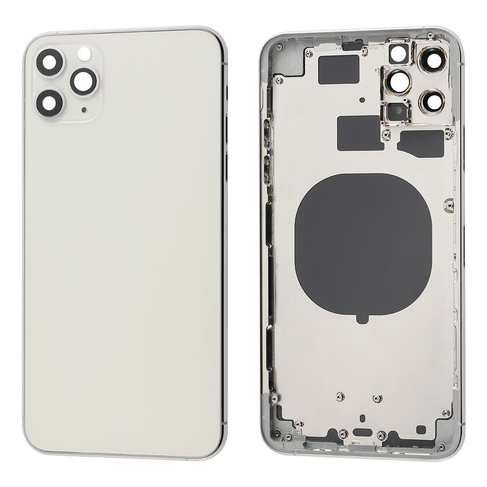 Rear Cover (excl. Logo) - Silver, For iPhone 11 Pro Max