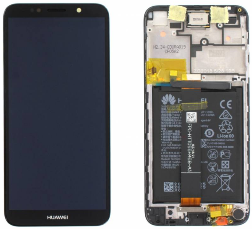 Módulo Pantalla Display incl. battery (Original) - Black, Huawei Y5 2018 Original Service Pack